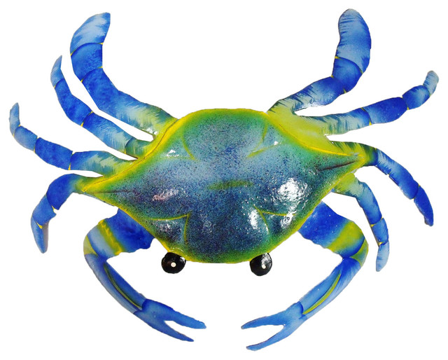 Maryland Blue Crab 13 Haitian Metal Art Wall Decor Medium