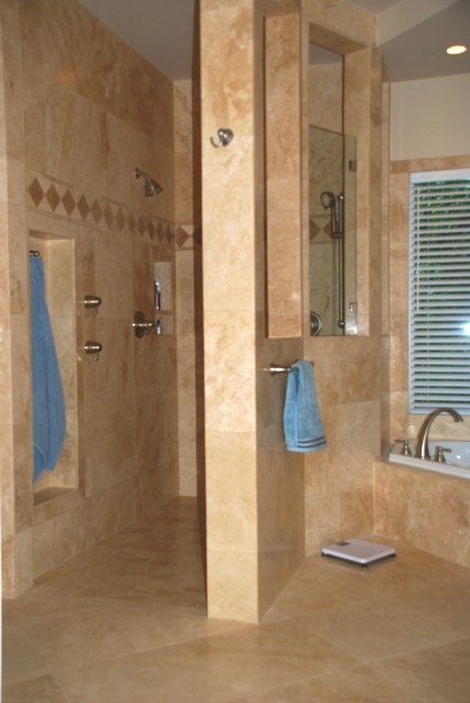  Master  Bathroom  Remodel with Walk  in Shower  Transitional 