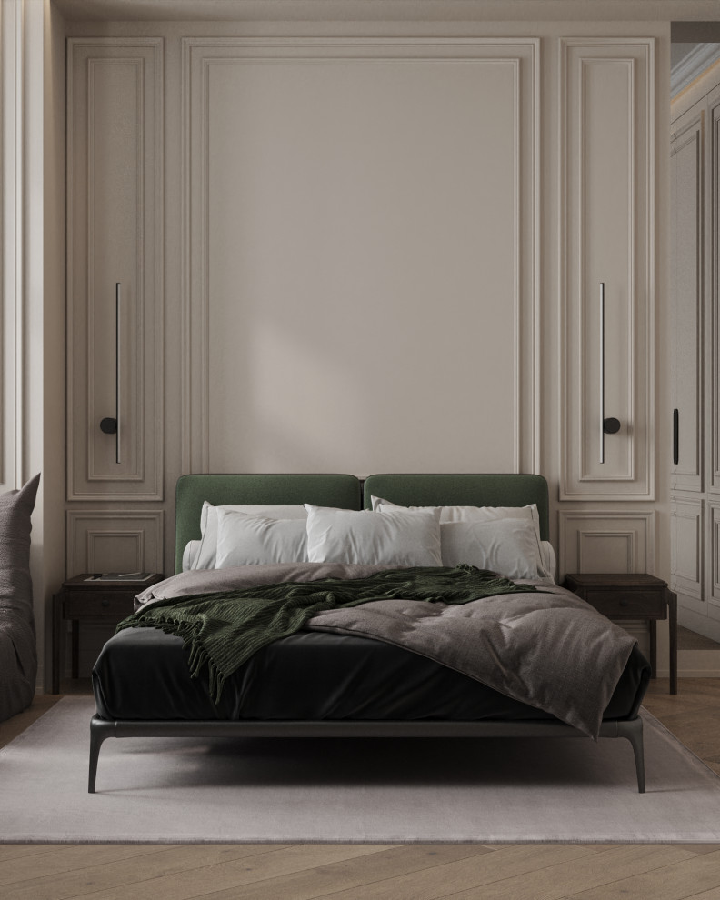 Спальня в зеленых тонах