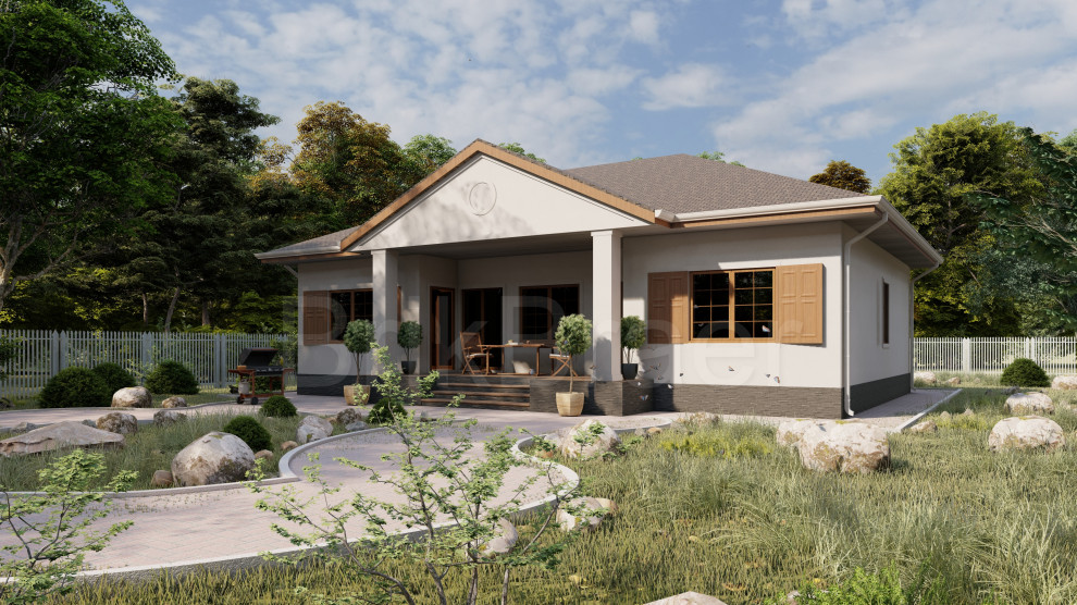 Проект №158 одноэтажный площадью 174м2