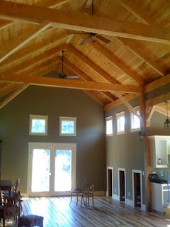 Barn With Full Living Quarters Above Traditional Living Room