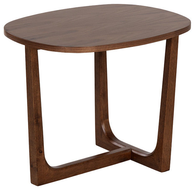 Robinson End Table, Brown Transitional Side Tables And End Tables
