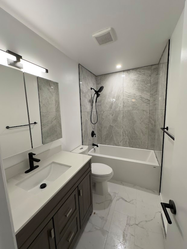 Grey Tile Bathroom