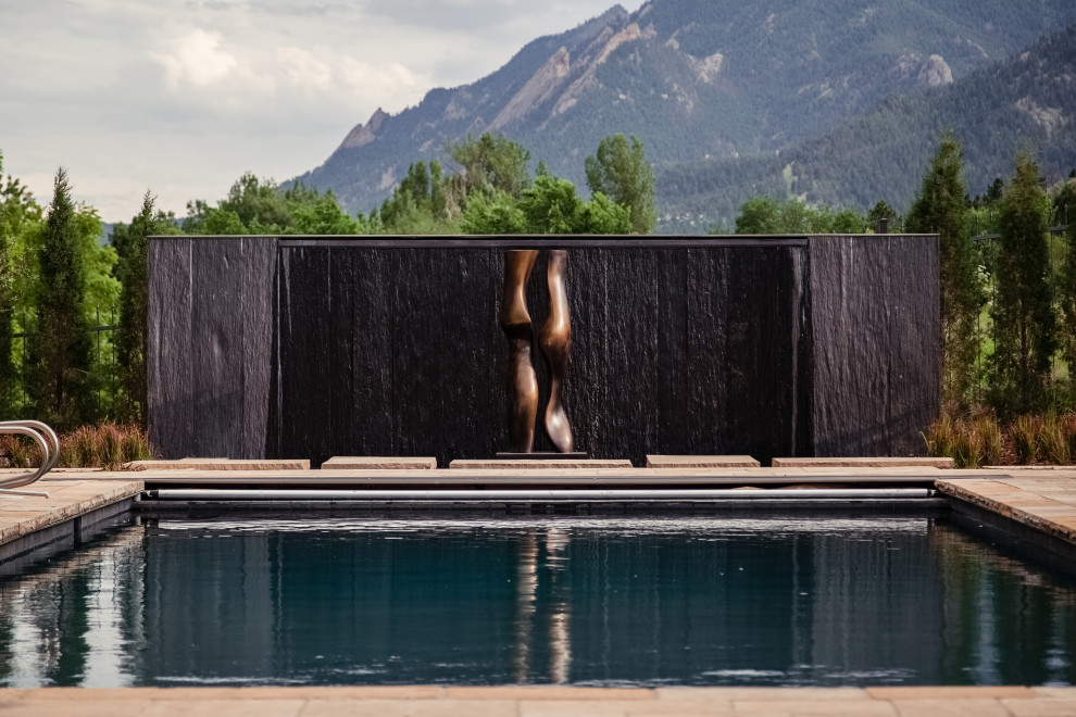 Trendy home design photo in Denver