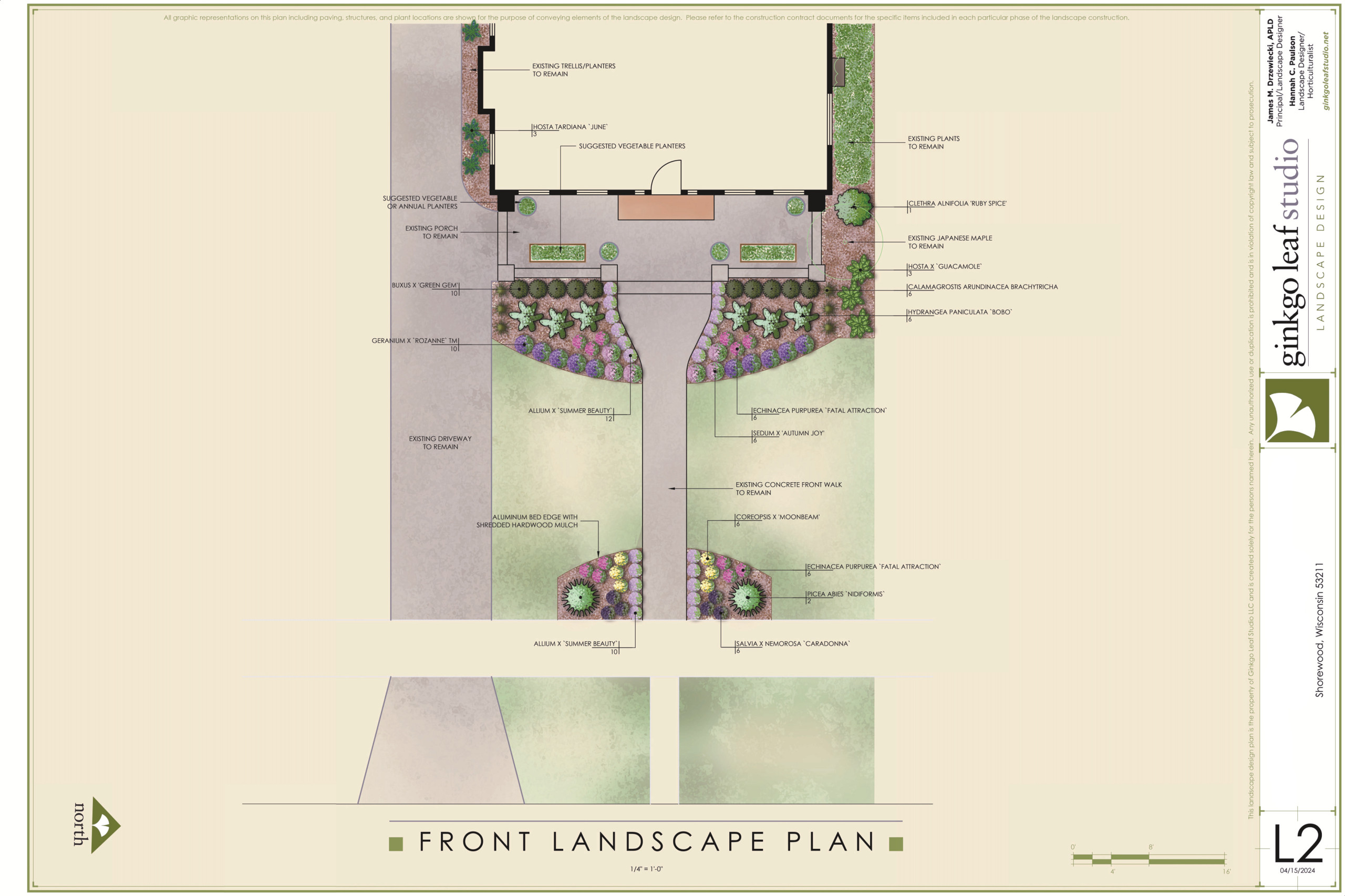 Traditional Landscape Makeover - Shorewood, WI