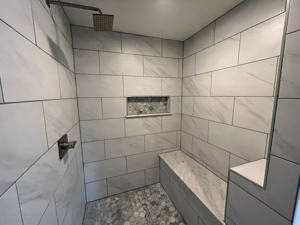 Large walk-in shower