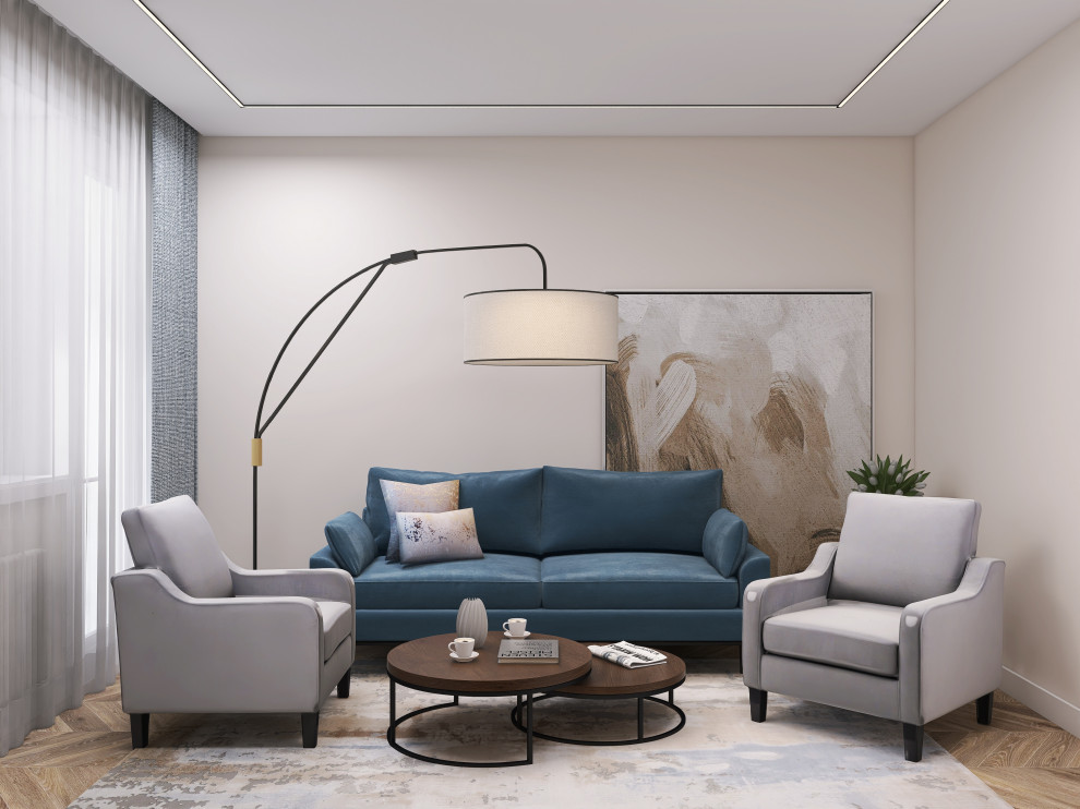 Проект гостиной в современном стиле