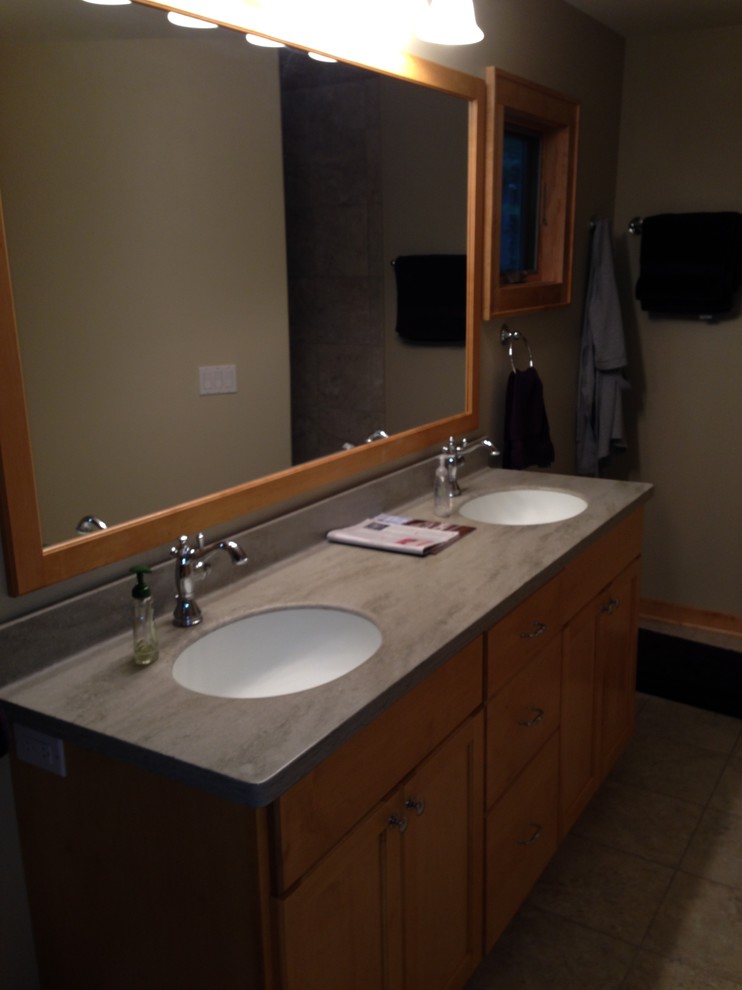 Bathroom - rustic bathroom idea in Minneapolis