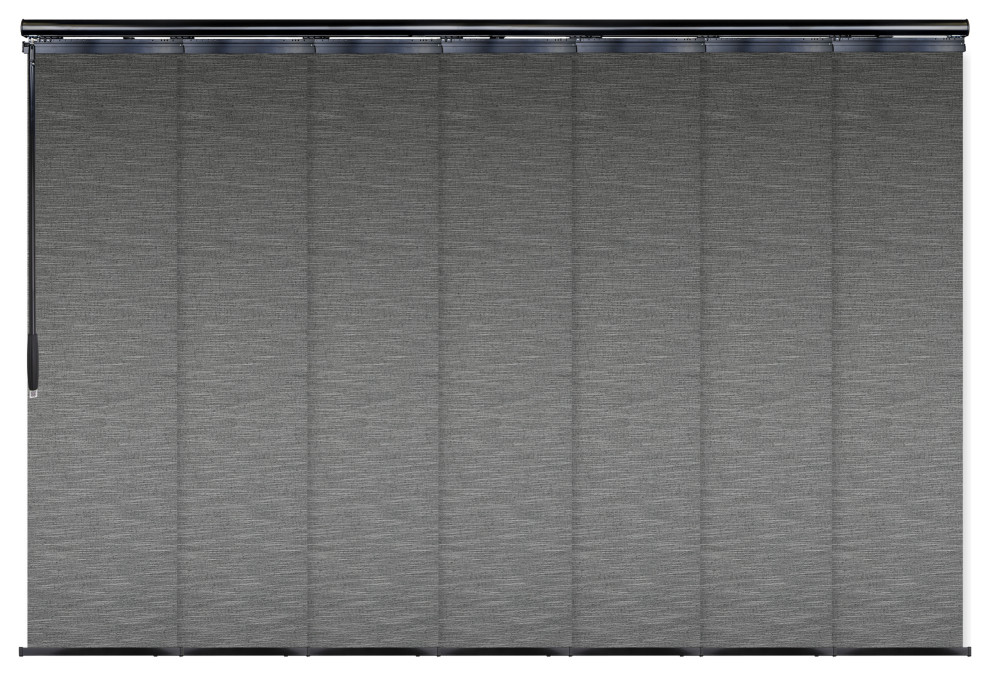 Talha 7-Panel Track Extendable Vertical Blinds 110-153"W