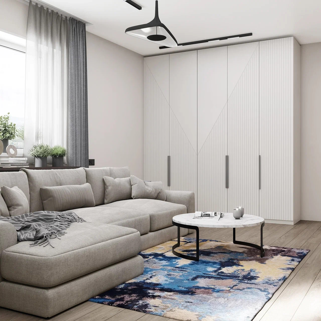 Классический стиль в двухкомнатной квартире