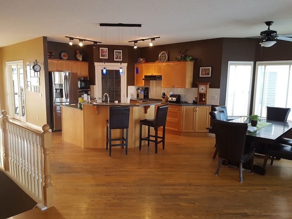 Chestermere Kitchen Renovation Before & After Pictures