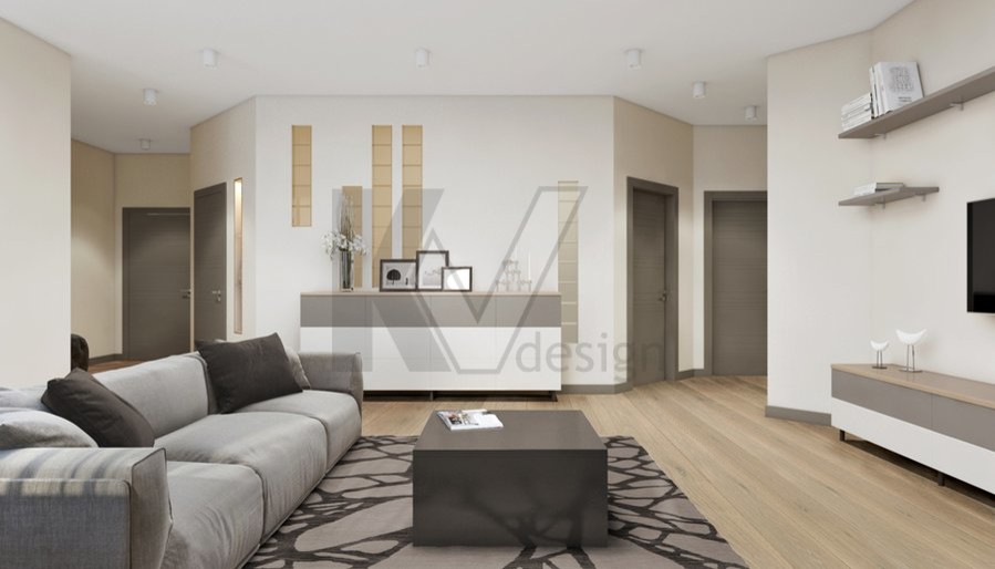 Дизайн трёхкомнатной квартиры на Сухаревской