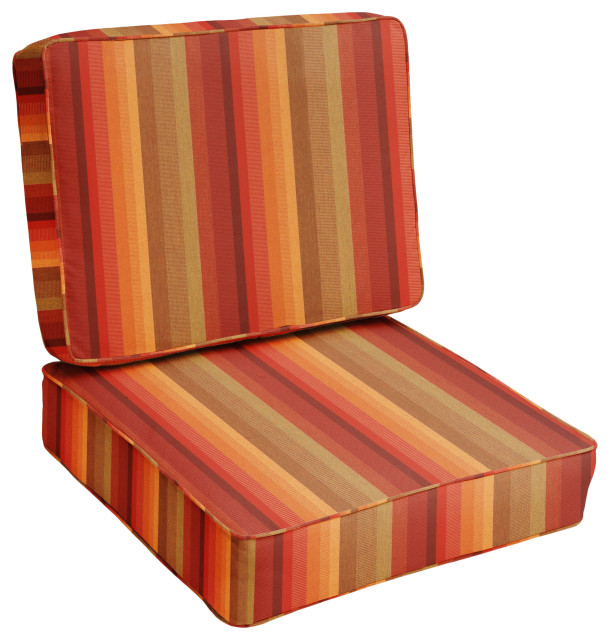 Sunbrella Astoria Sunset Outdoor Corded Cushion Set, 22x22