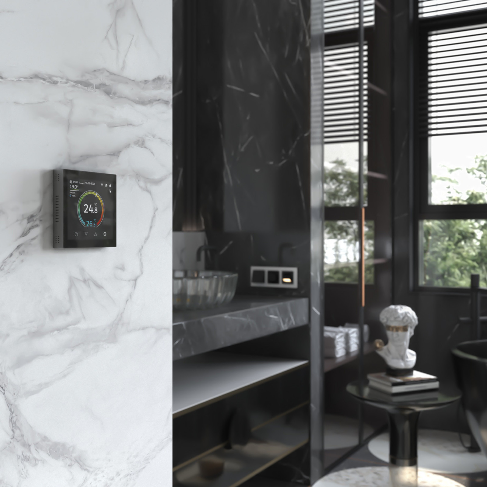 Новинка для умного дома — стильный терморегулятор Werkel с сенсорным экраном