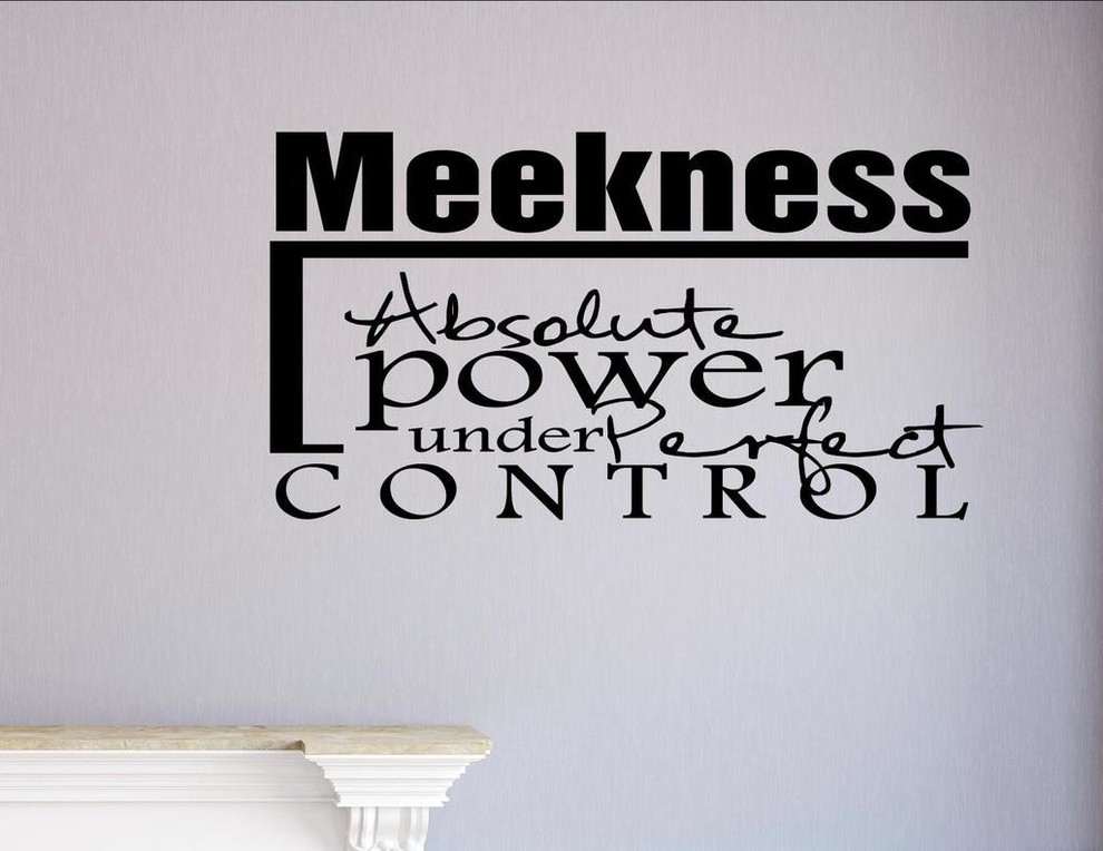 Meekness Absolute Power Under Perfect Control, Wall Decor Stickers