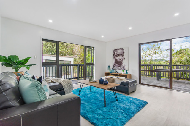 Wallace Road, Ranui contemporary-vardagsrum