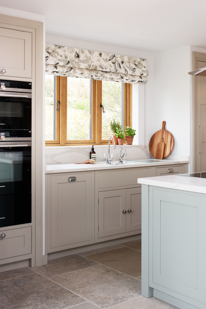 Design ideas for a contemporary kitchen in Berkshire.