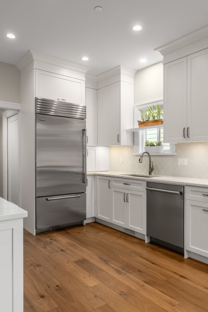 East Vancouver Heritage Revival transitional-kitchen