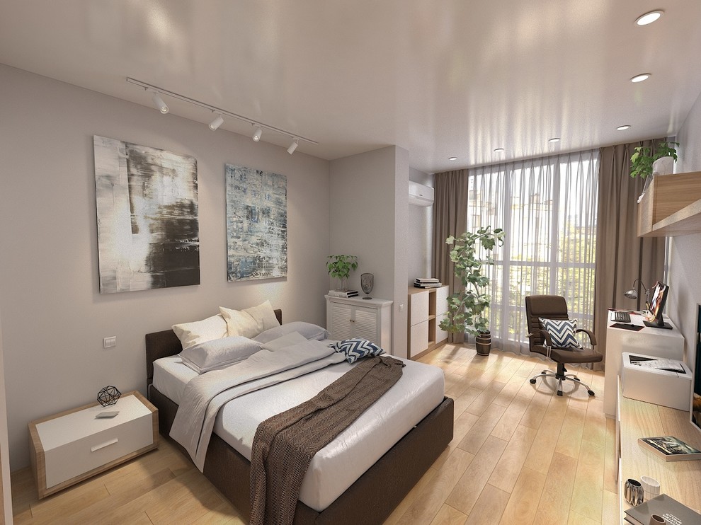 Белый и коричневый