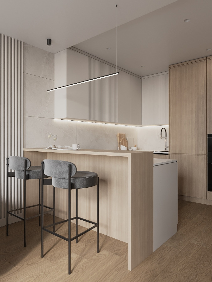 кухня гостинная