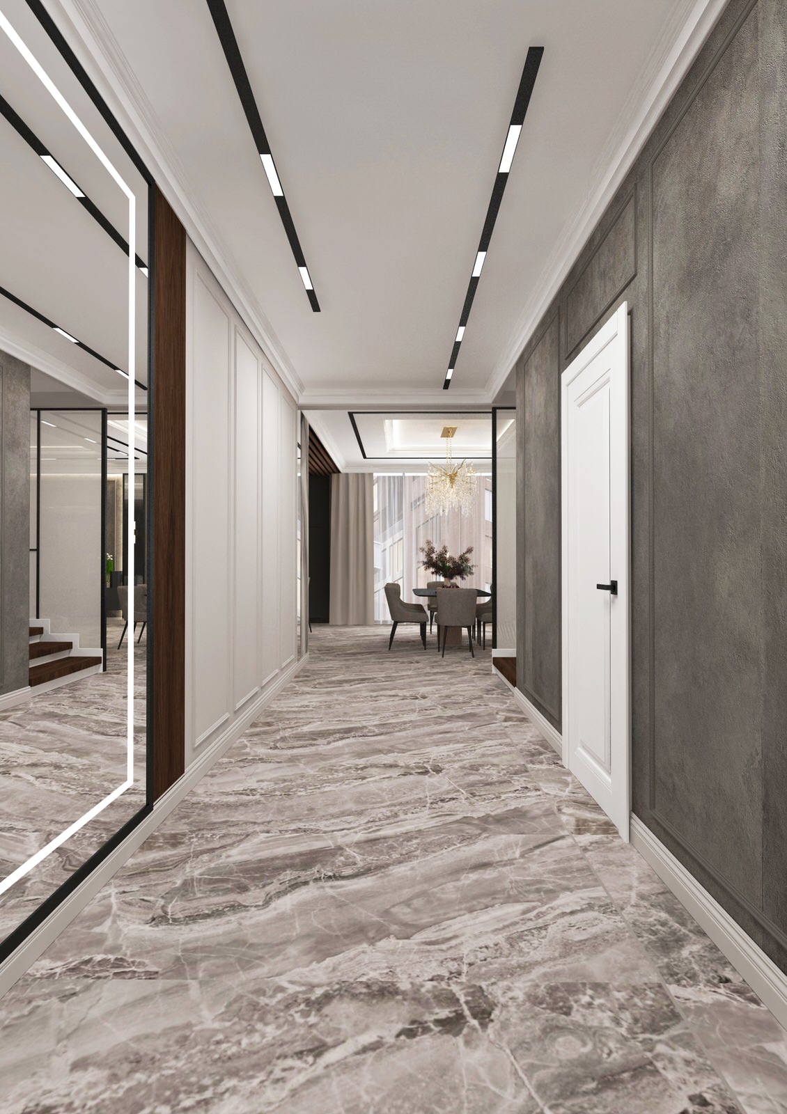 Кухня-гостиная из проекта частного дома 5 бригада