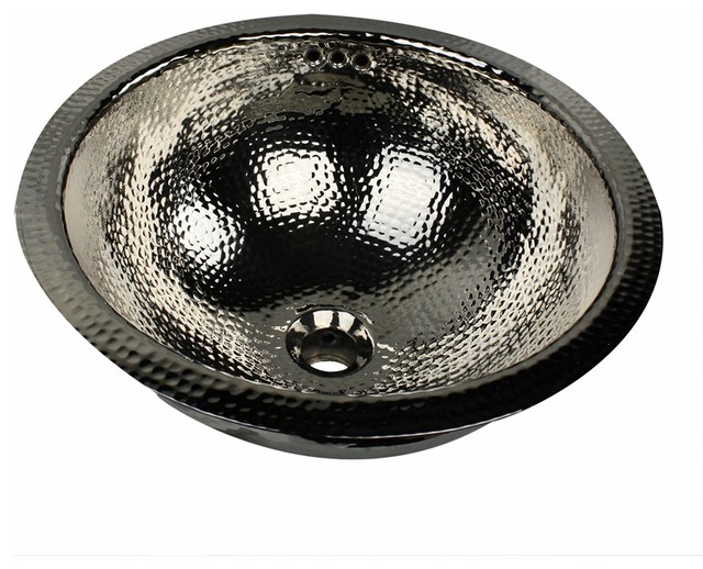 Nantucket Sink RONOF 13" Brass Round Undermount Bath Sink with