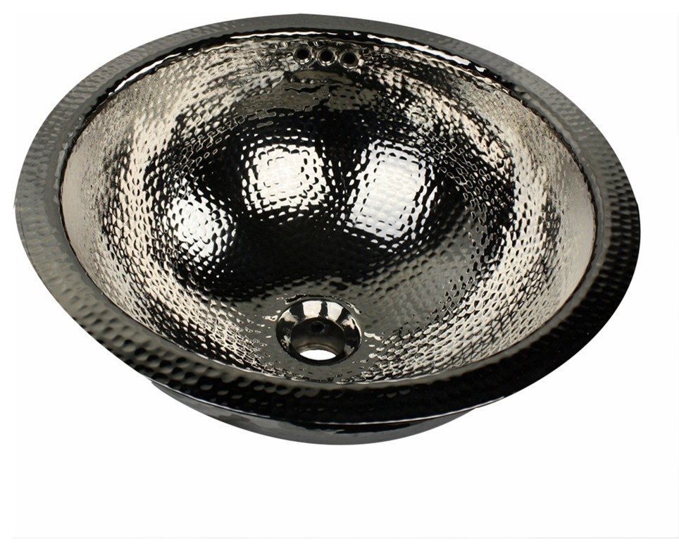 Nantucket Sink RONOF 13" Brass Round Undermount Bath Sink with