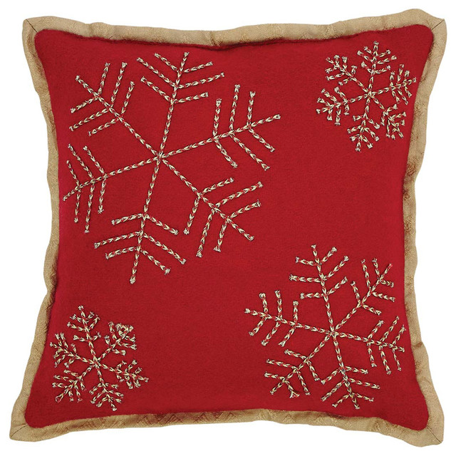 Revelry Snowflake Pillow, 12"x12"