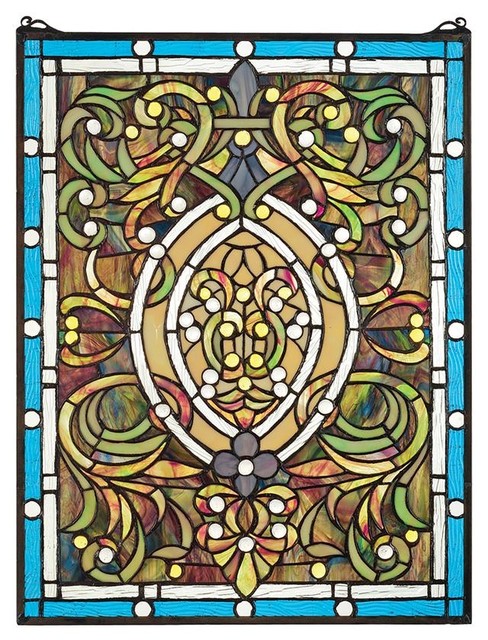 Beguiled Tiffany Style Stained Glass Window Traditional
