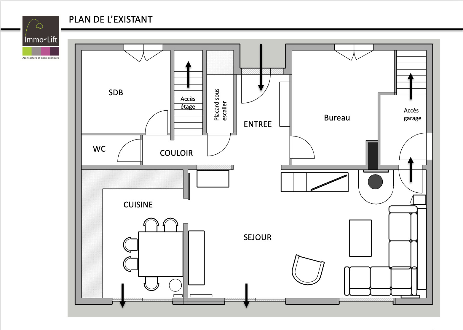 PLAN DE L'EXISTANT