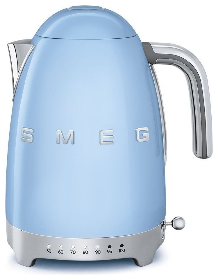 Smeg 50's Retro Style Adjustable Temperature Tea Kettle With Embossed
