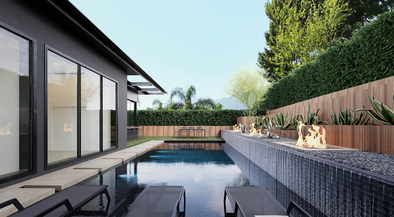 Pool area