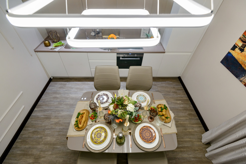 Обеденная зона квартиры 86 м2 в ЖК Гагаринский