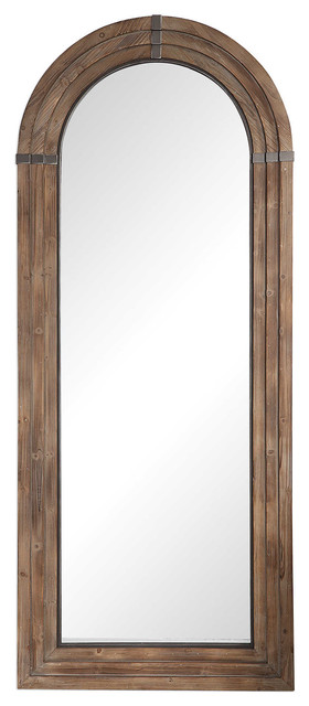 Uttermost Vasari Wooden Arch Mirror 09394 Rustic Floor Mirrors By Greatfurnituredeal Houzz