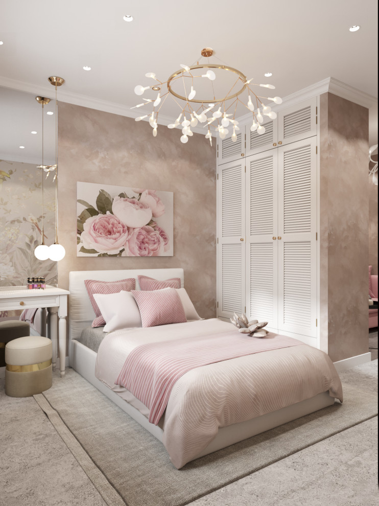 4-к квартира 105 м² в бардовых цветах