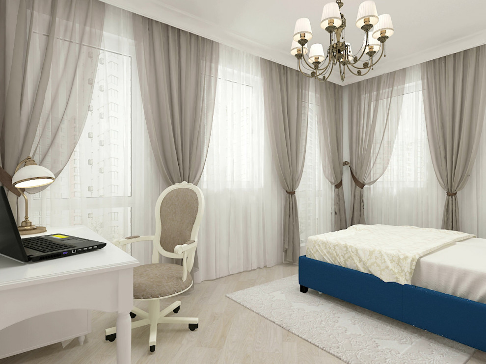 ЖК "Ленинградский",  спальня для мальчика в стиле русский ампир