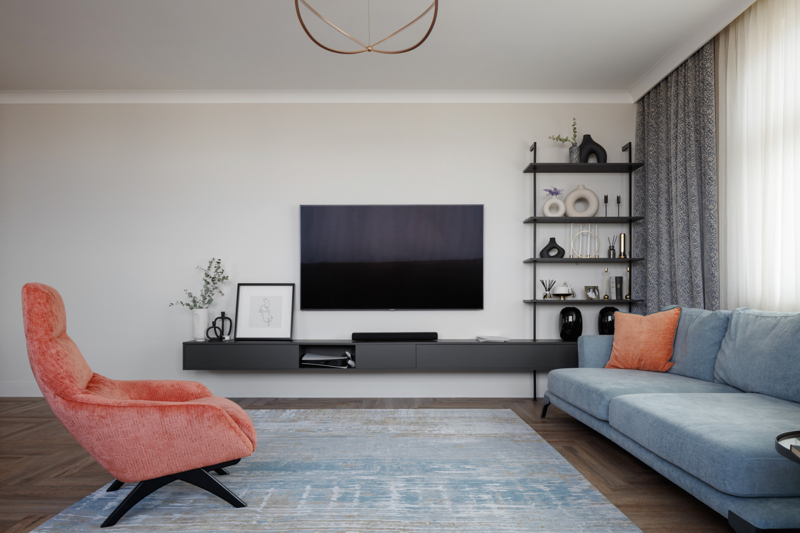 Интерьер с акцентами