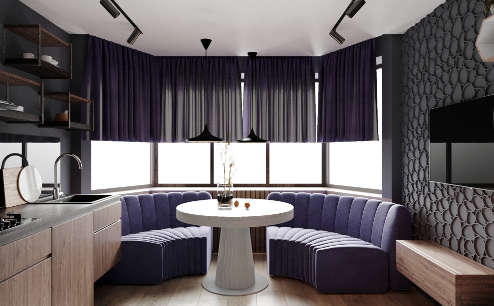 Визуализация кухни в стиле Loft 12 кв.м.