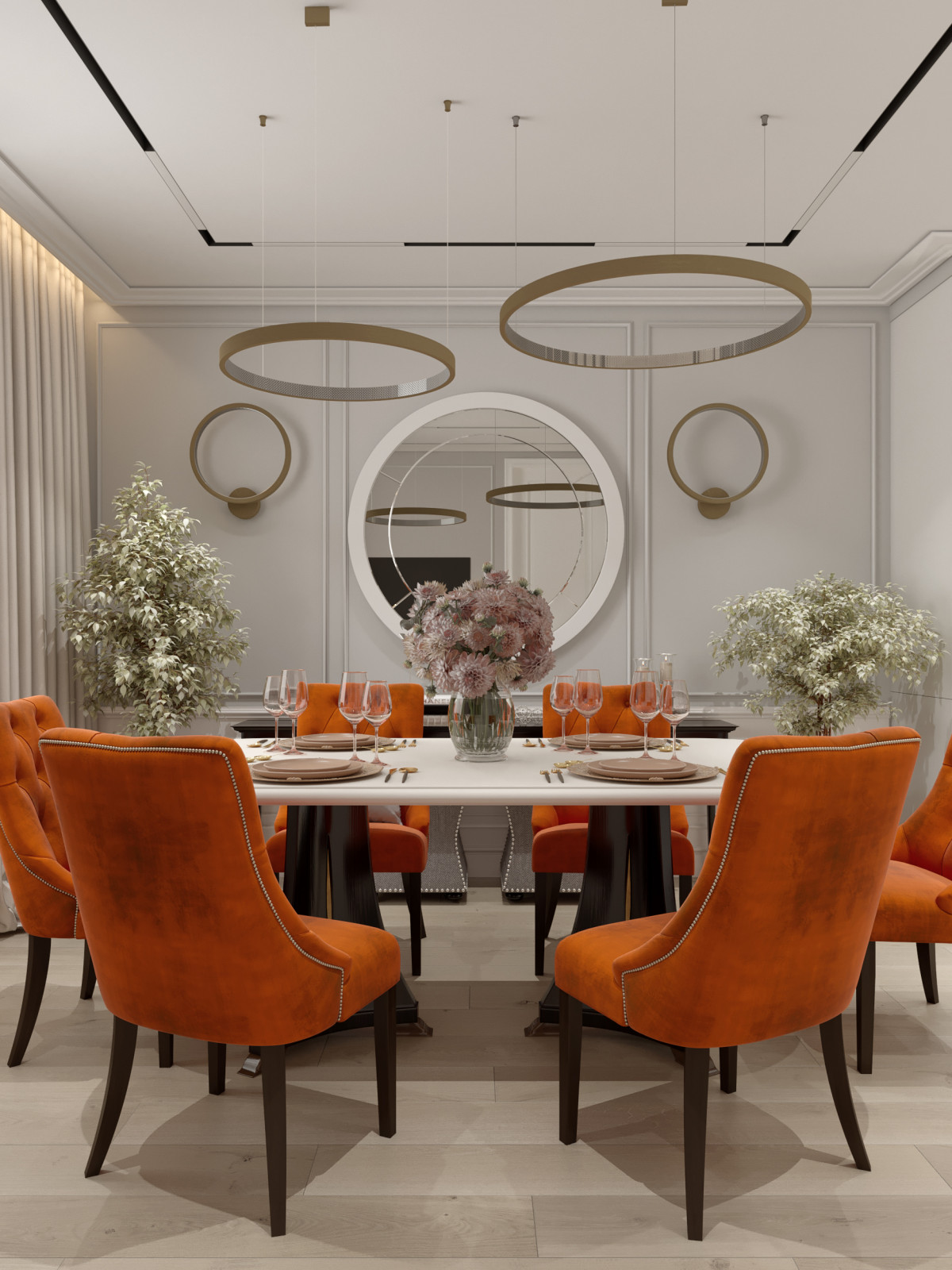 Современная классика квартира 100м2 Ольховский