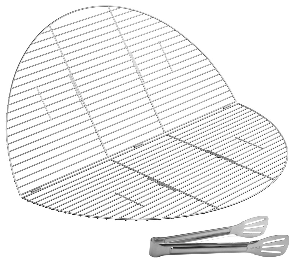 VEVOR Round Cooking Grate Stainless Steel Fire Pit Grill Grate Foldable