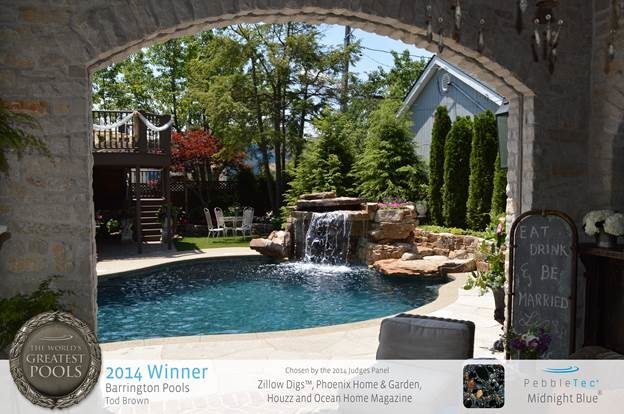 I designed a Pebble Tec World's Greatest Pool.  Built by Barrington Pools, Inc.