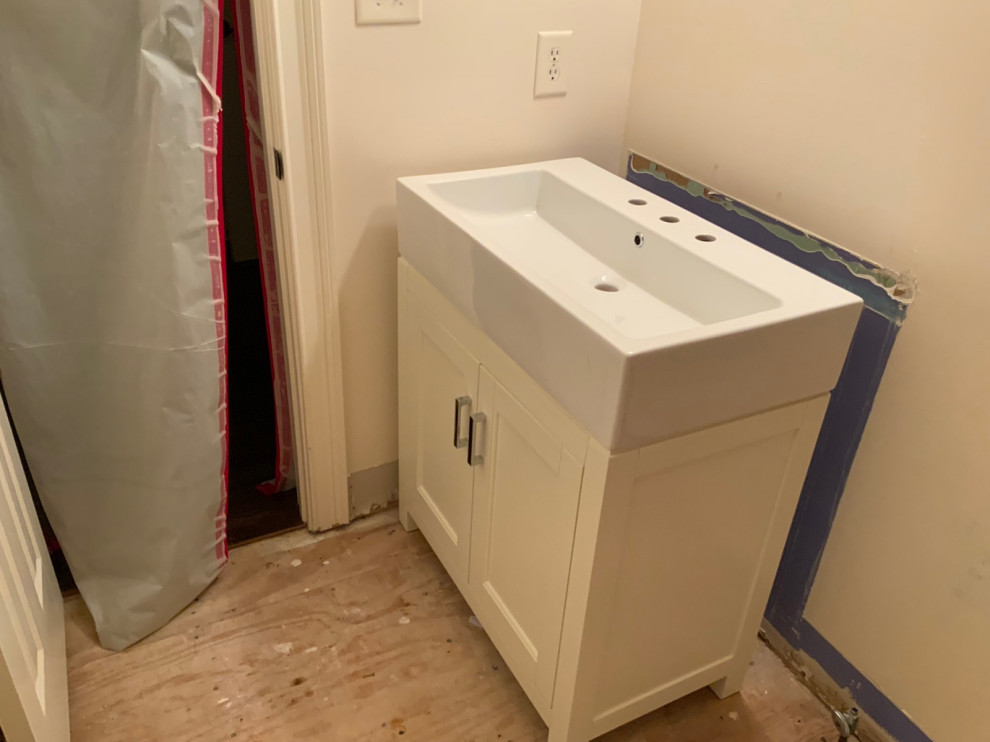 is it OK to place Bathroom Vanity Flush against the wall?
