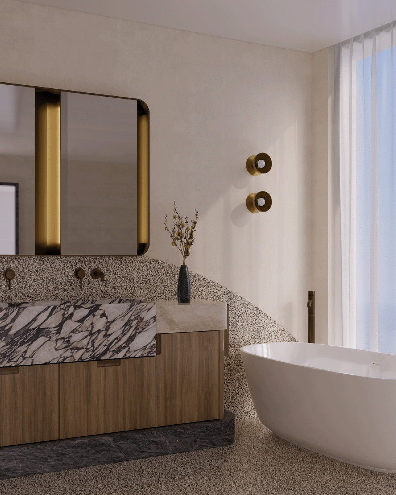 Contemporary bathroom in Gold Coast - Tweed.