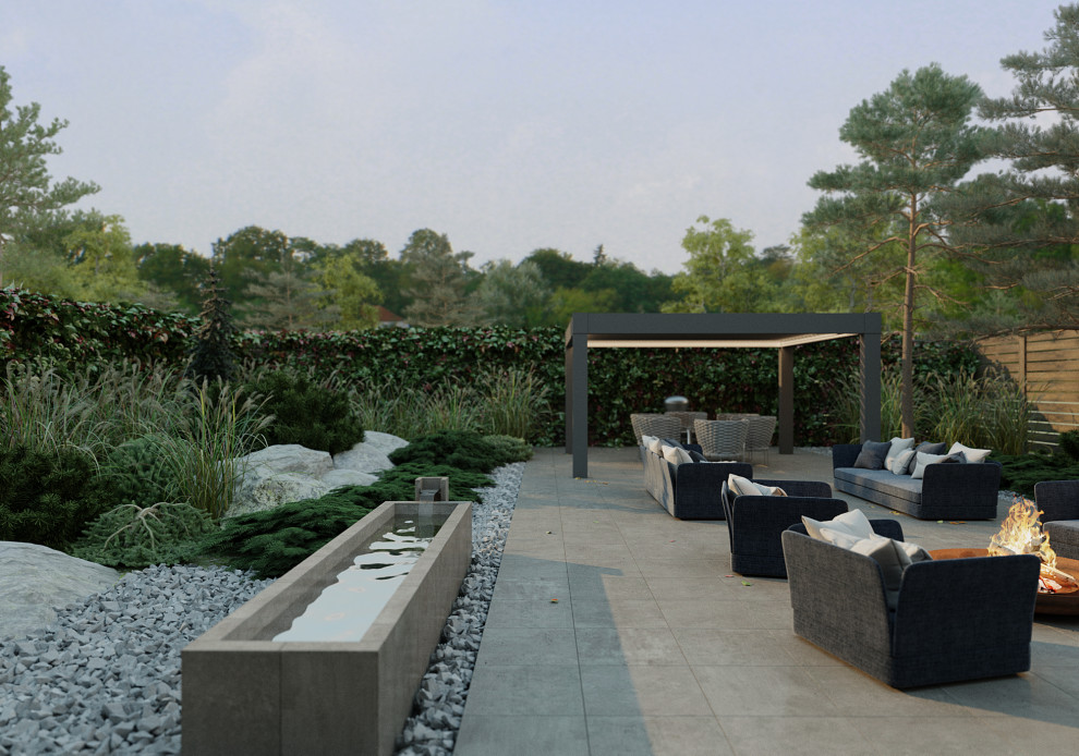 Проект небольшого сада в Воронеже.