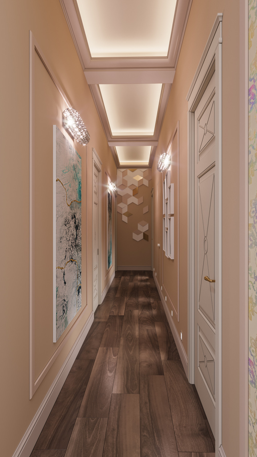 Дизайн проект квартиры "Элегантная роскошь"