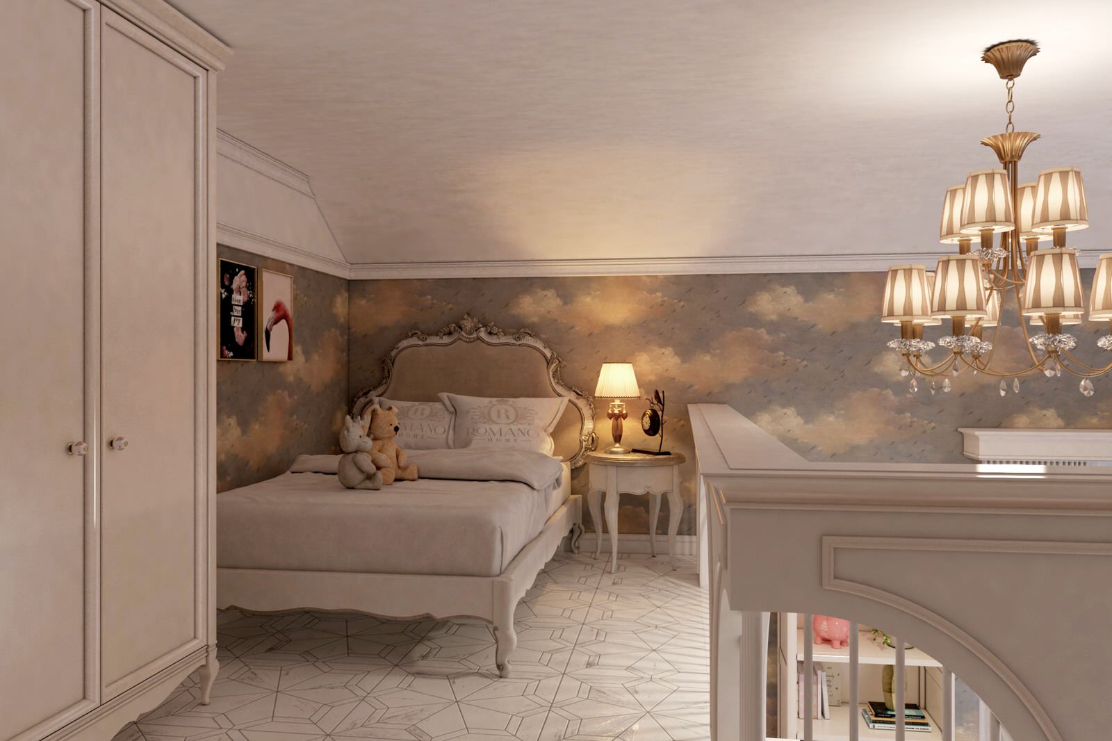 Дизайн детской комнаты в частном доме