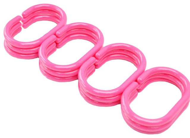 12 Piece Bathroom Accessories Shower Curtains Hooks Curtain Rings