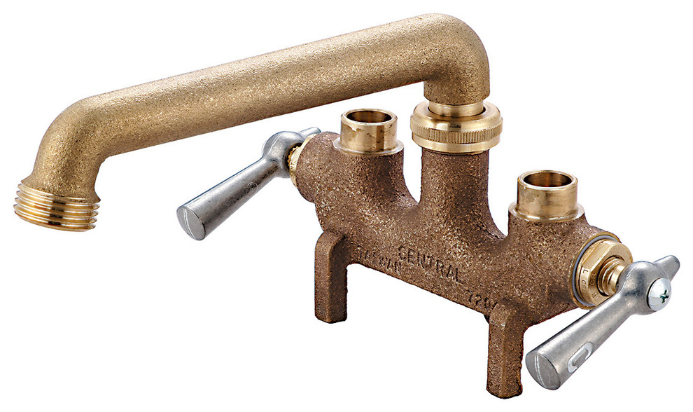 Central Brass Two Handle Laundry Faucet Traditional Utility Sink