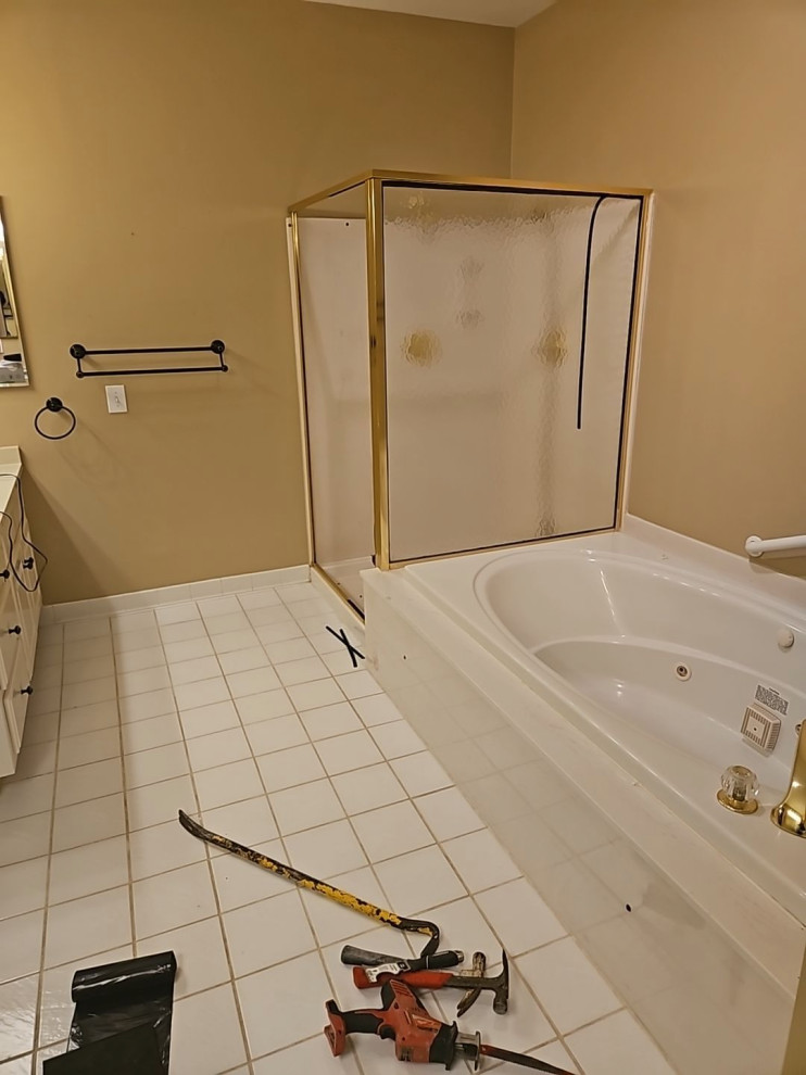 Updated bathroom with Walk-in tub