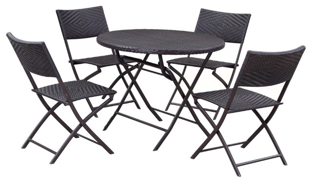 Bistro Dining Rattan Wicker Outdoor, Wicker Patio Table And Chairs